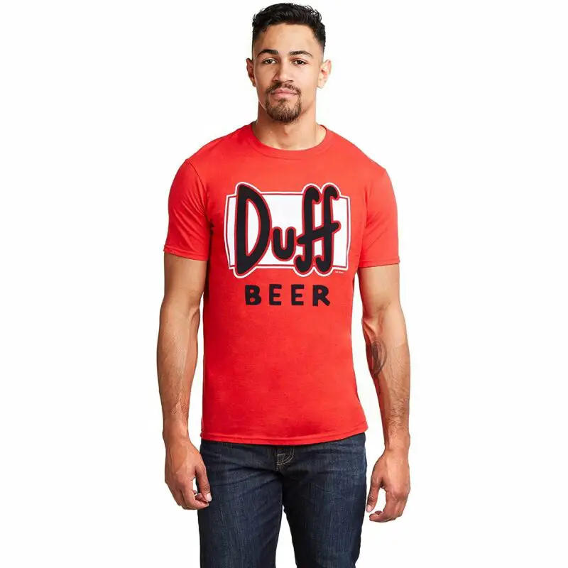 t shirt the simpsons duff beer